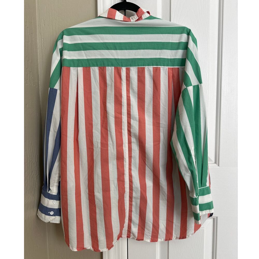 Urban Outfitters UO BDG Frankie Spliced Button‎ Down Shirt - Picture 8 of 10